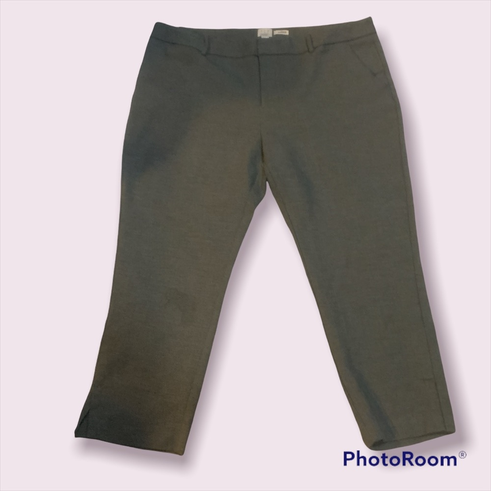 Gray ankle pants
